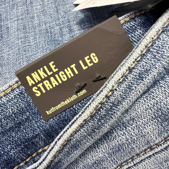 👖NWT🤩 |•KUT FROM THE KLOTH•| Ankle Straight Leg High Rise Jeans Size 22W👖 - Picture 6 of 13